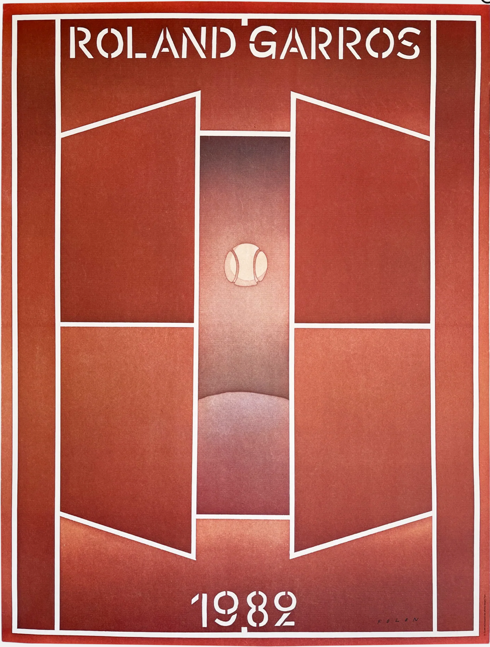 Roland Garros 1982 Jean-Michel Folon