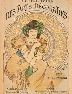 Alphonse Mucha - Dictionnaire des Arts Decoratifs - Original Cover c.1902